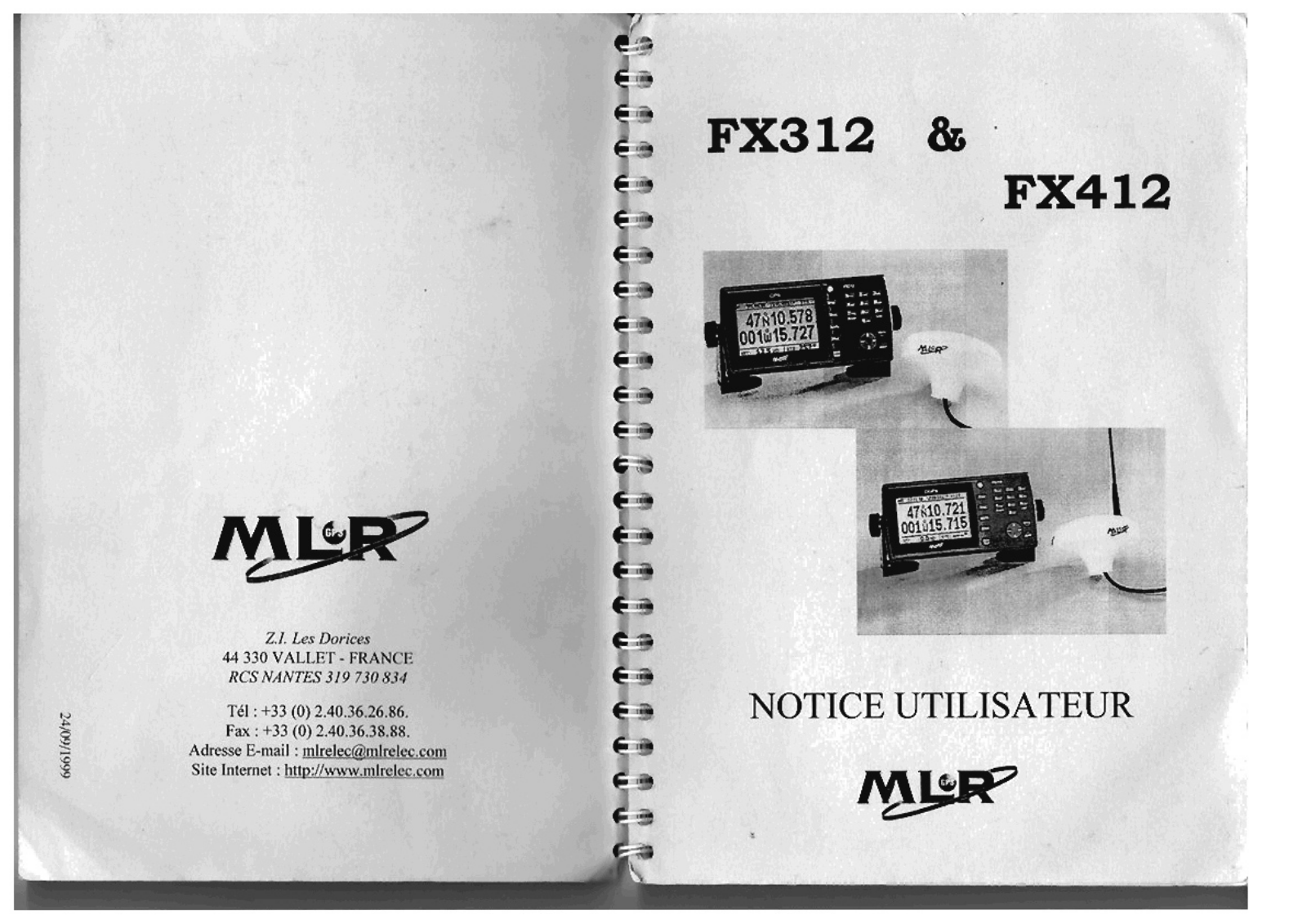 MLR Electronique FX312 User Manual