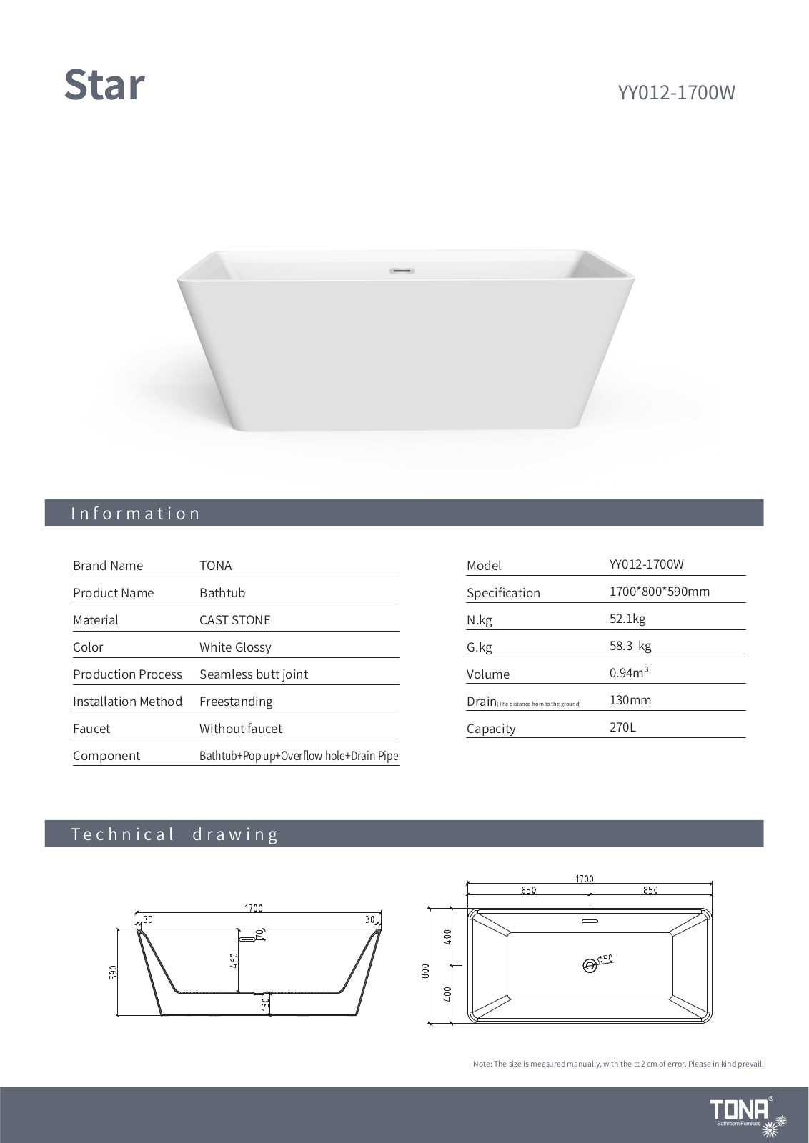 TONA TONA1002 Specifications - ManualMachine.com