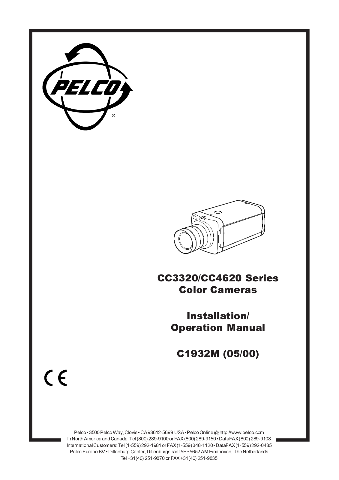 Pelco CC3320-2, CC4620-2X, CC3320-2X, CC3320-3 User Manual