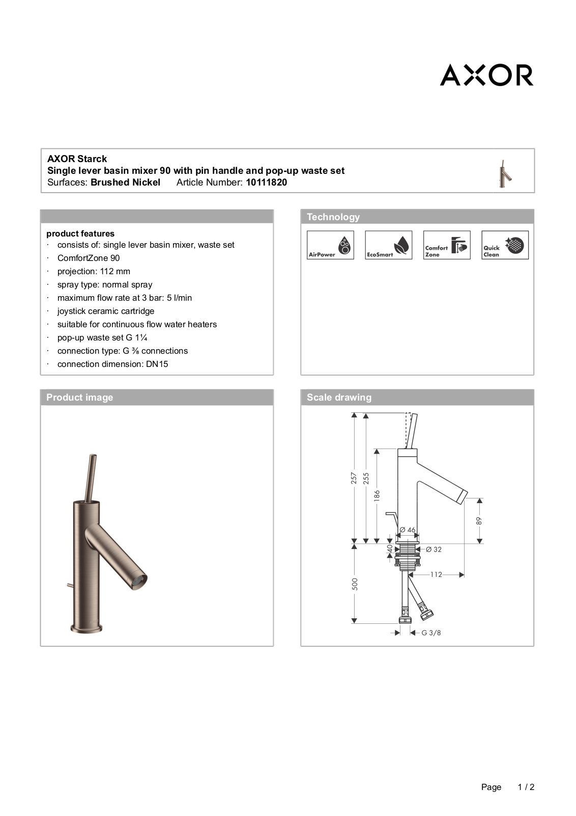 GROHE GRH4269 Specifications - ManualMachine.com