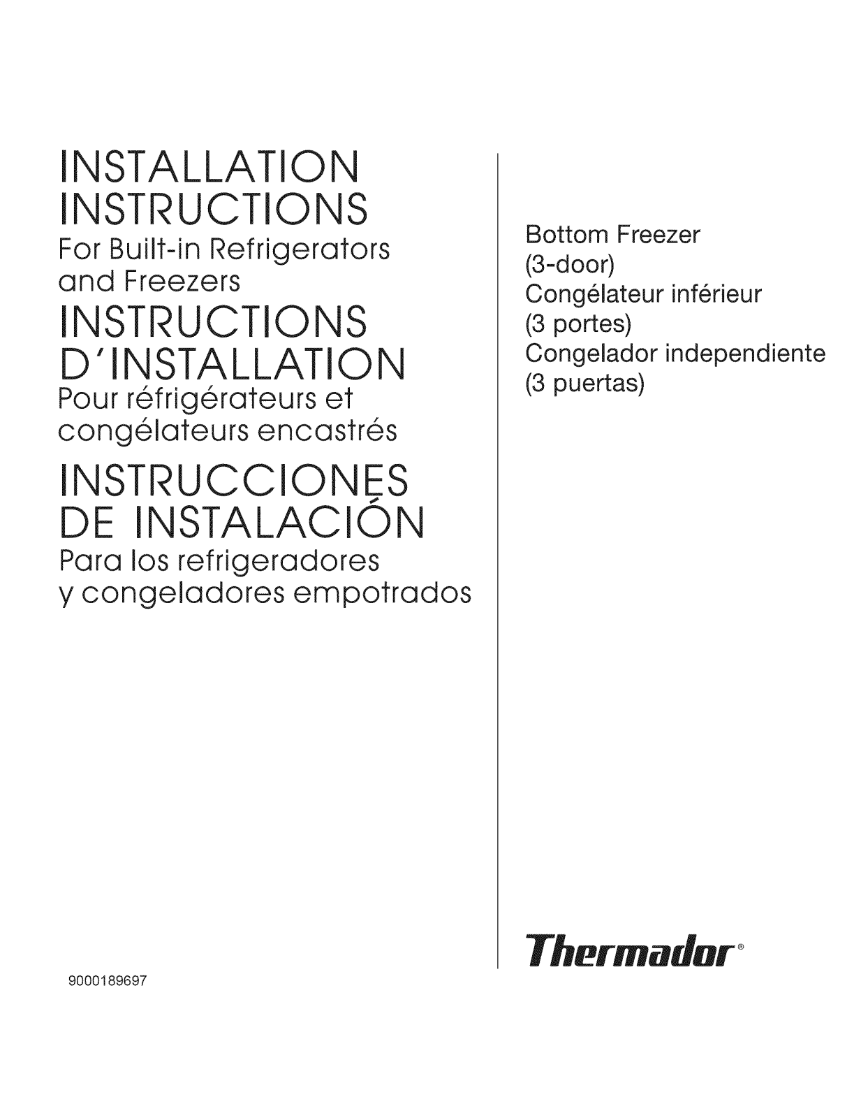 Thermador T36IT71NNP/31, T36IT71NNP/35, T36IT71NNP/99, T36IT71NNP/29, T36IT71NNP/12 Installation Guide
