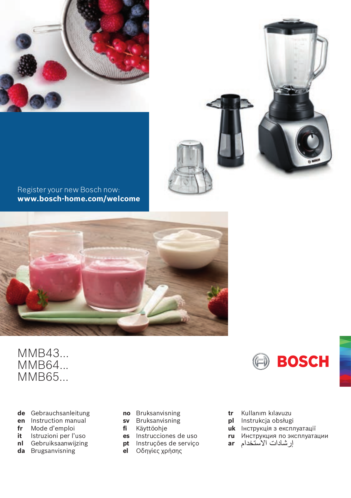 Bosch MMB 65G5M, MMB64G6M User manual