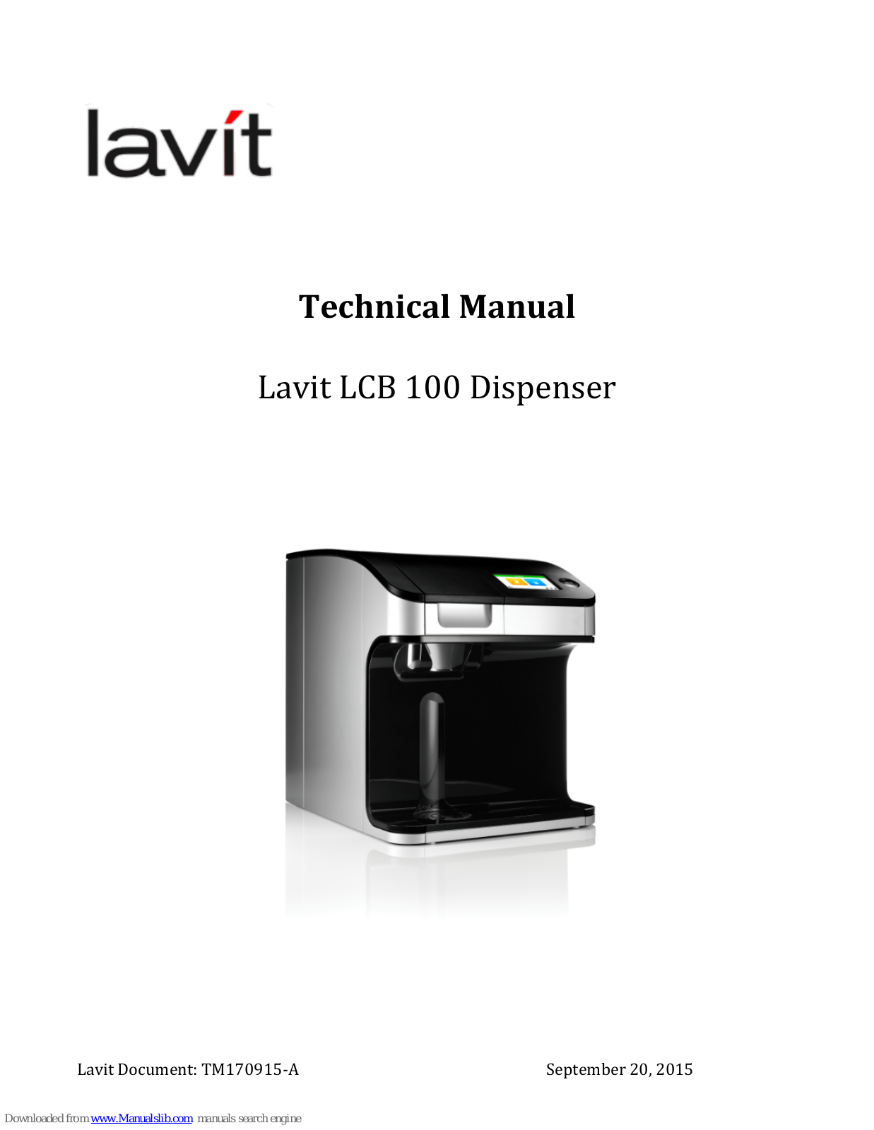 Lavit LCB 100 Technical Manual - ManualMachine.com