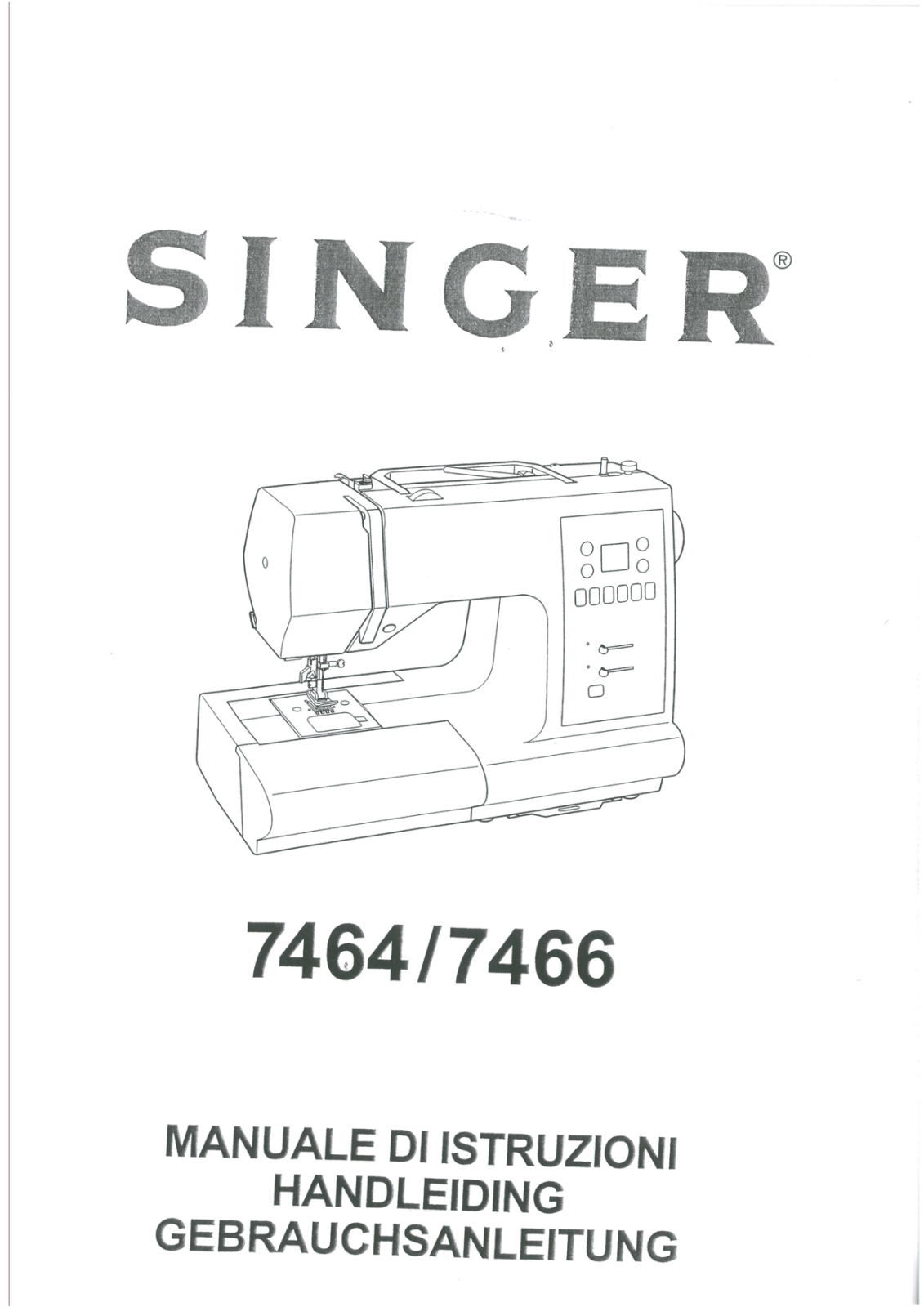 Singer MAXIMA 7466, MAXIMA 7464 User Manual