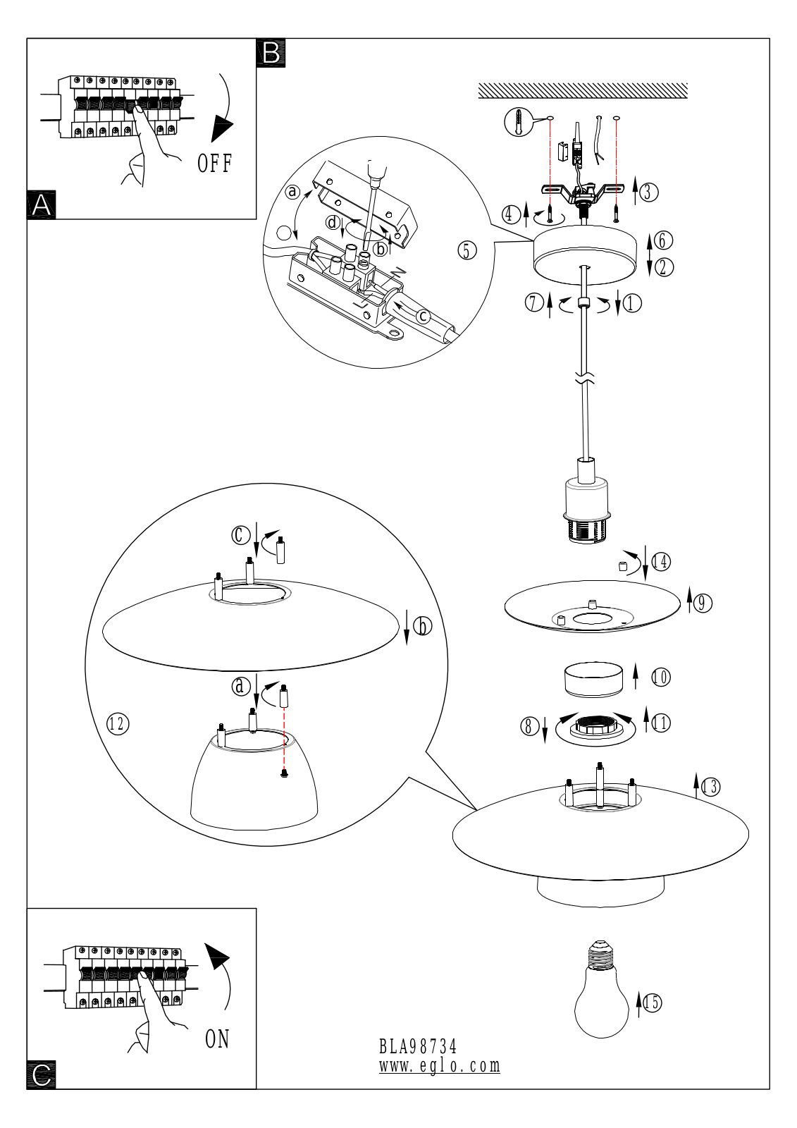 Eglo 98735 operation manual