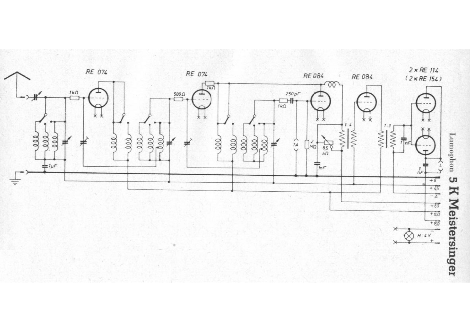 Lumophon 5k meistersinger schematic - ManualMachine.com