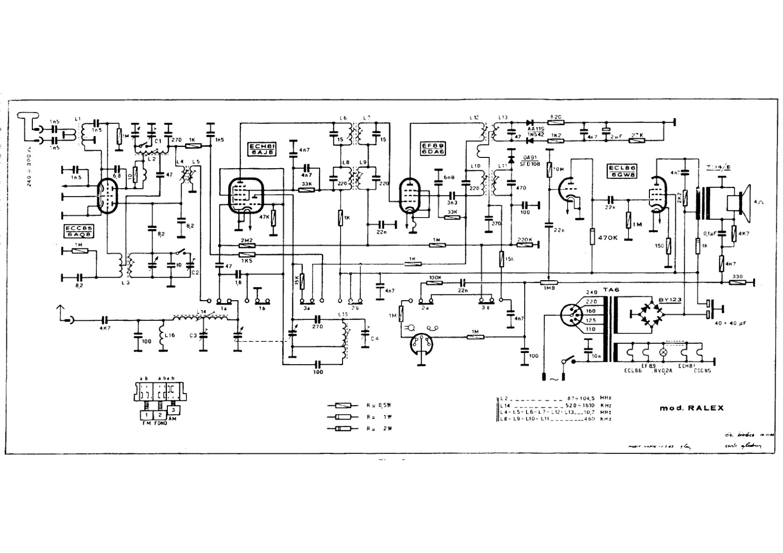 Mivar ralex schematic