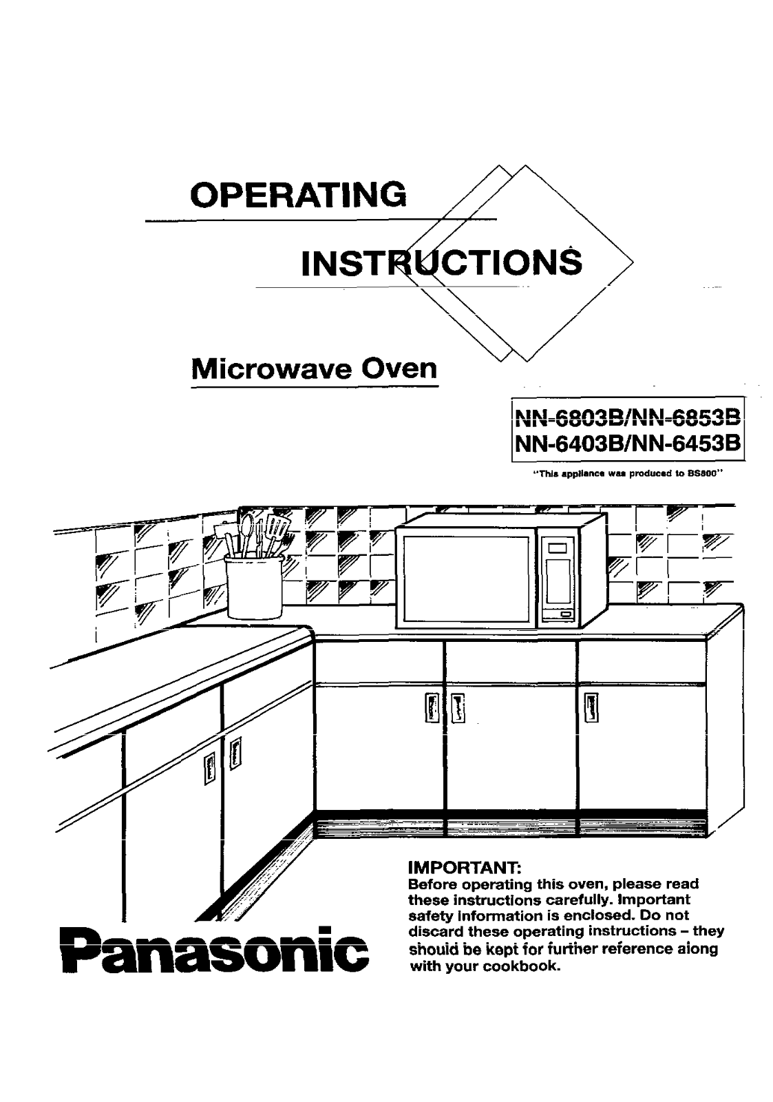 Panasonic NN-6853B, NN-6803B, NN-6453B, NN-6403B User Manual