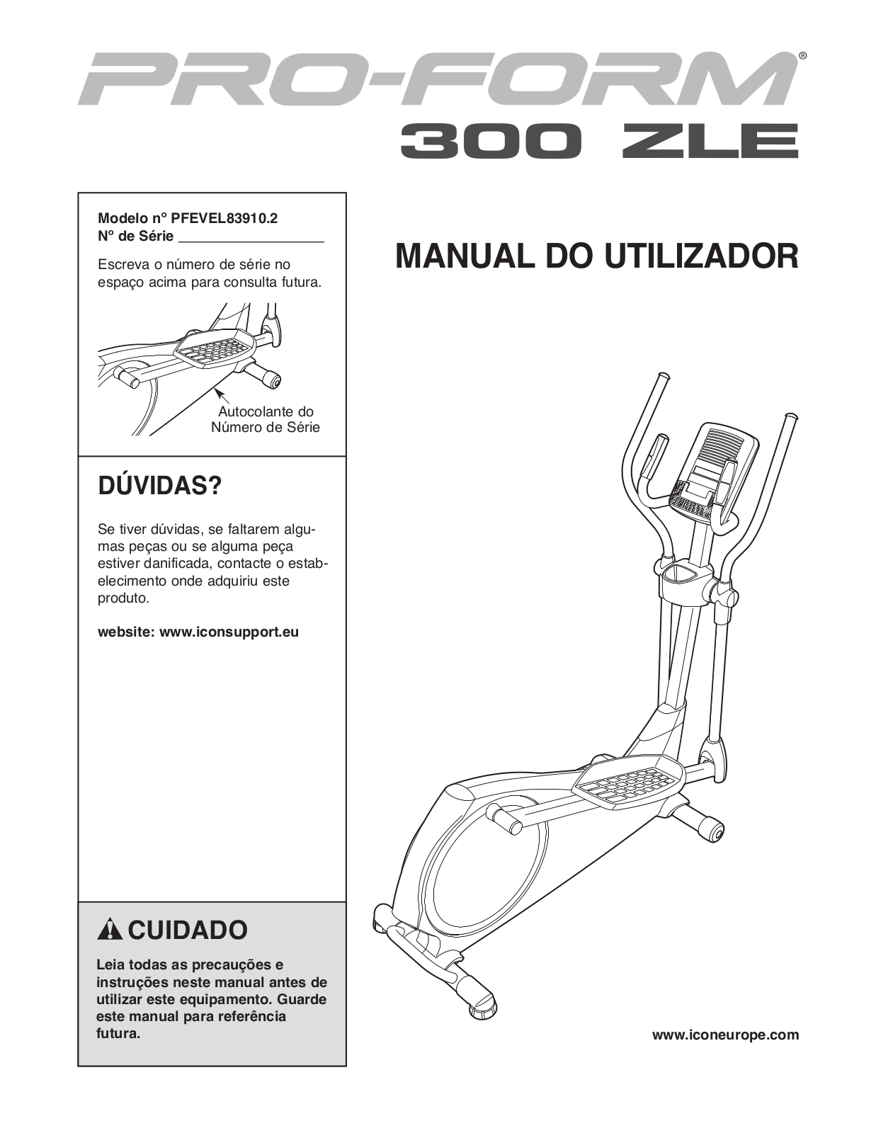 ProForm PFEVEL839102 User Manual