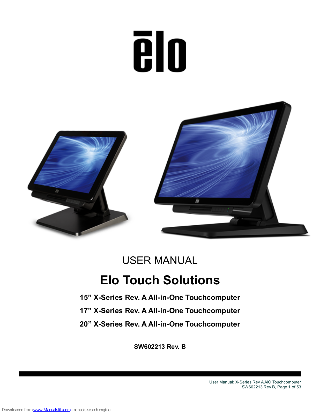 Elo Touch Solutions X Series User Manual