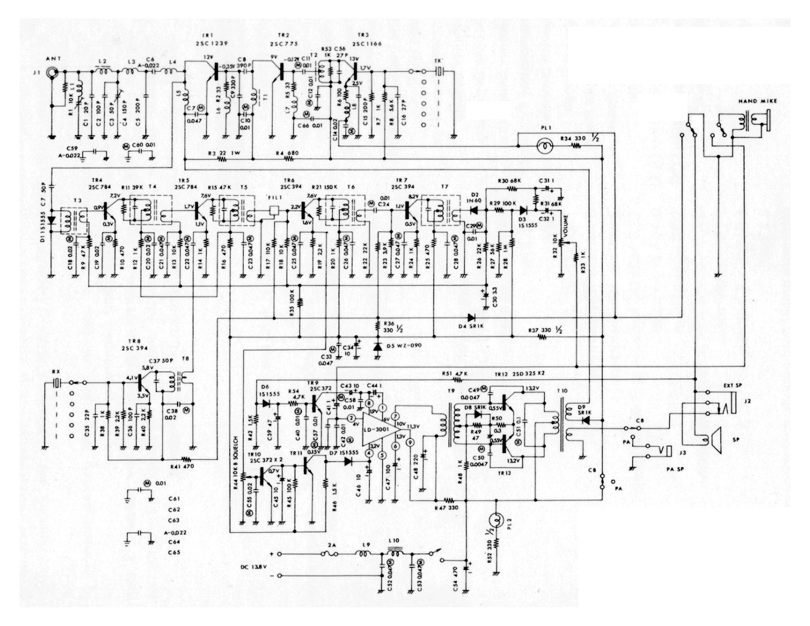 Midland 13-854 Schematic