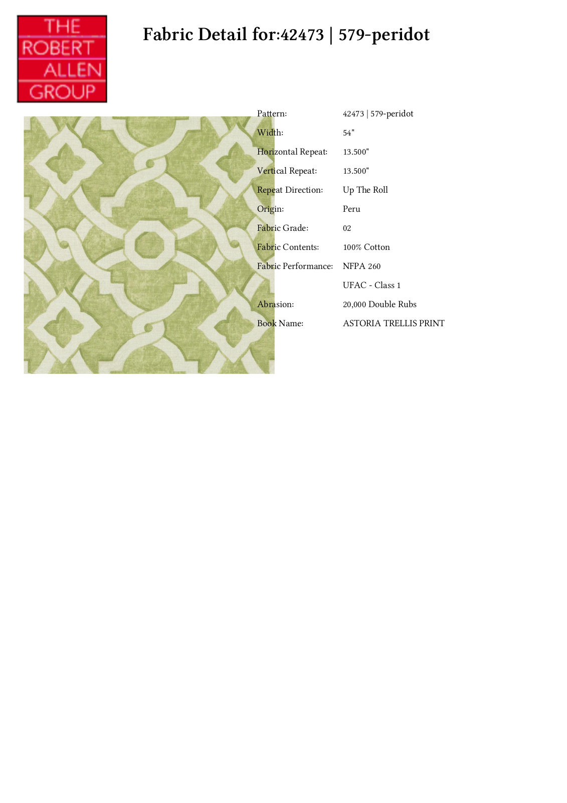 Duralee CRAL4817 Specifications - ManualMachine.com