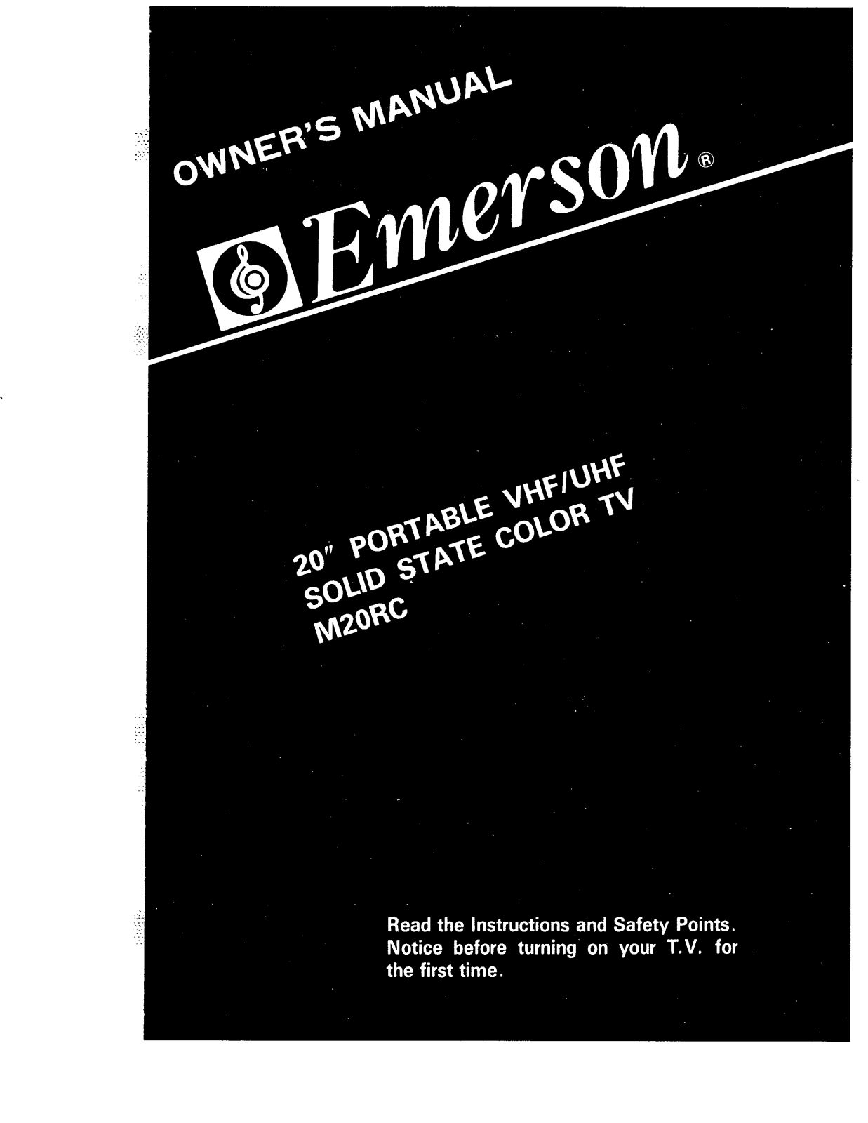 EMERSON M20RC User Manual