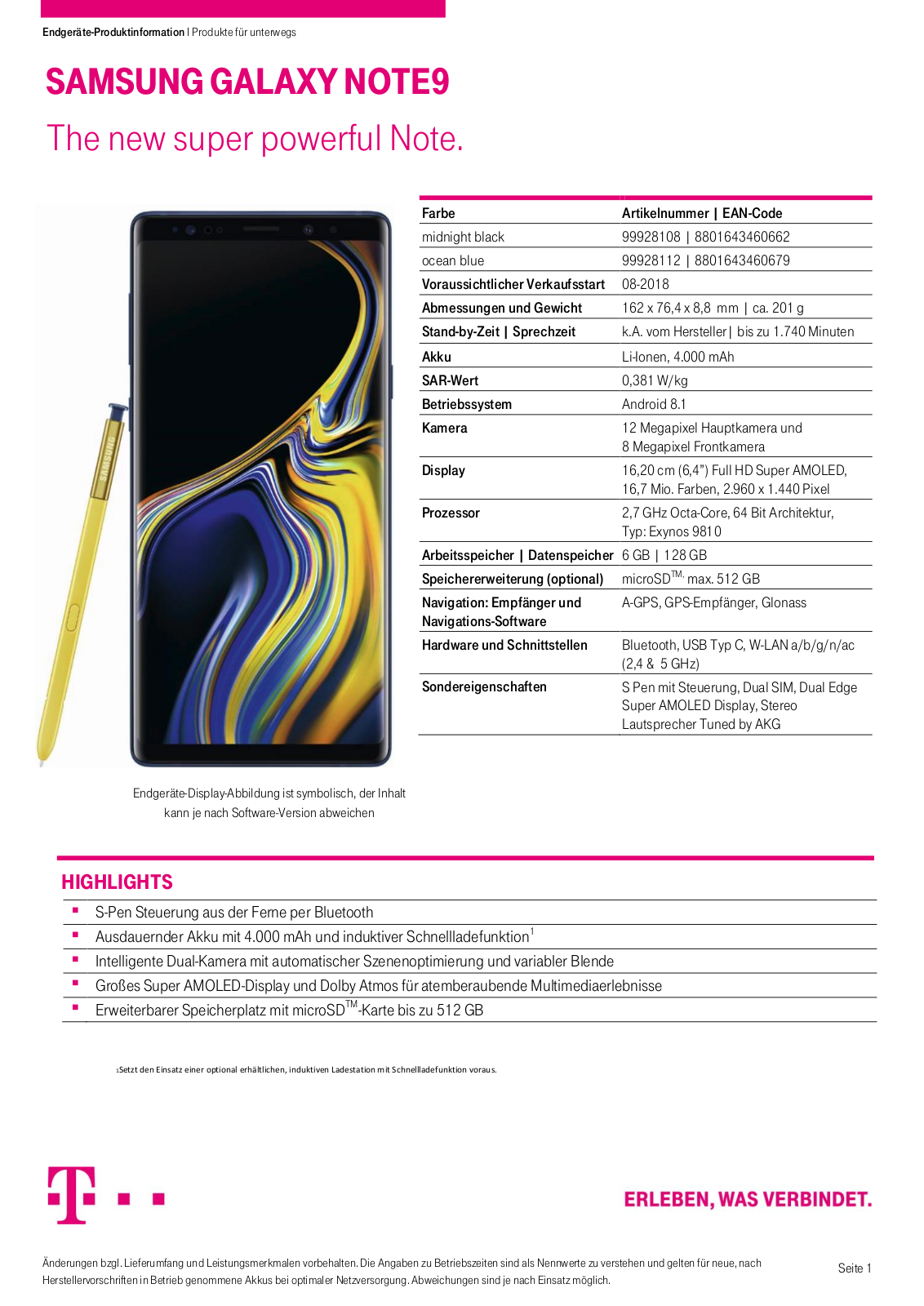 Samsung Galaxy Note 9 Service Manual