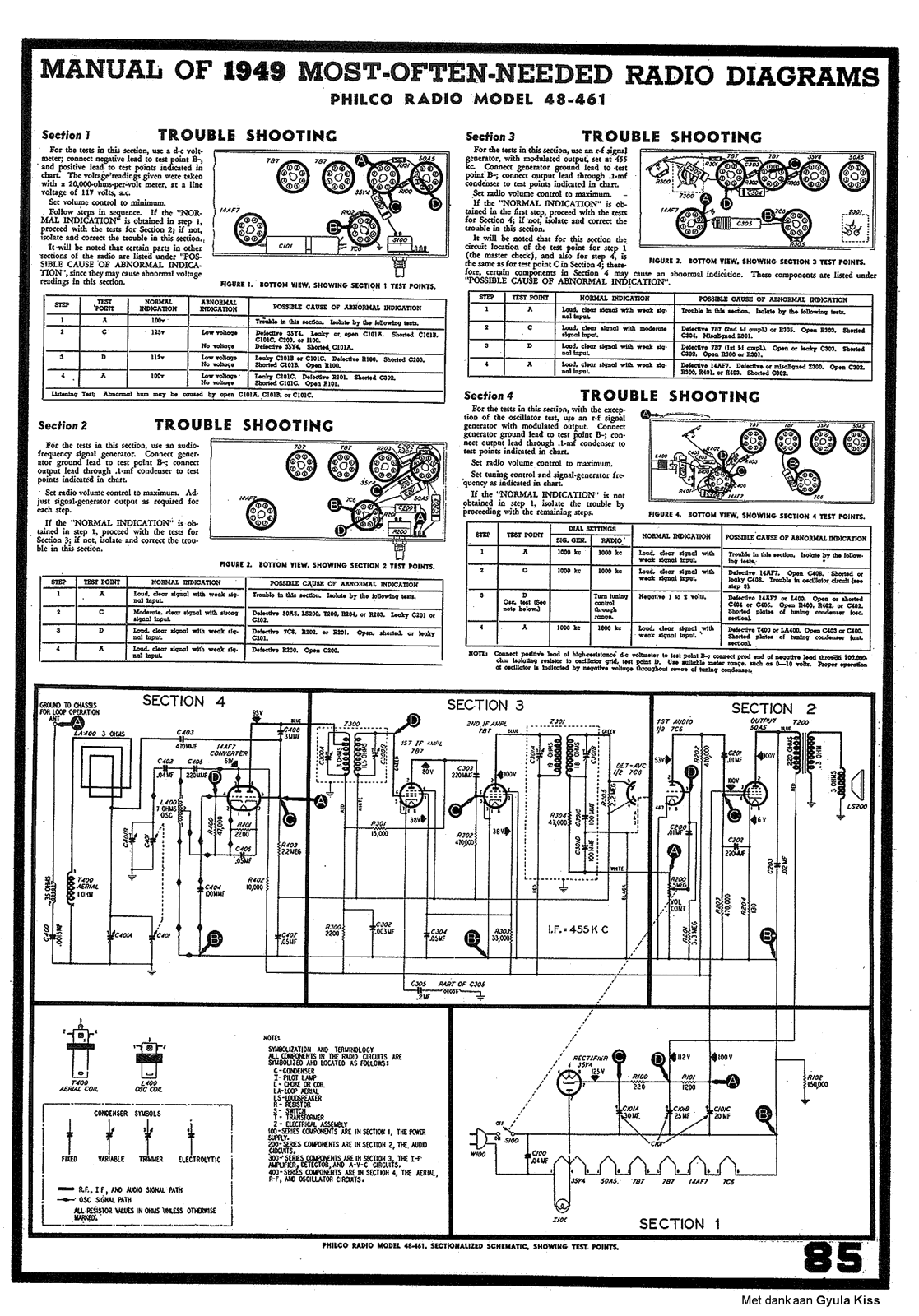 Philco 48-461 Schematic