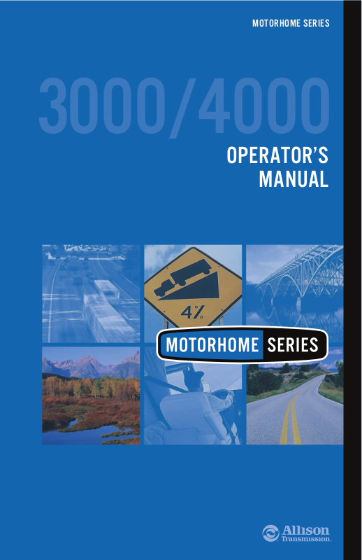 Allison Transmission 3000, 4000 Operators Manual