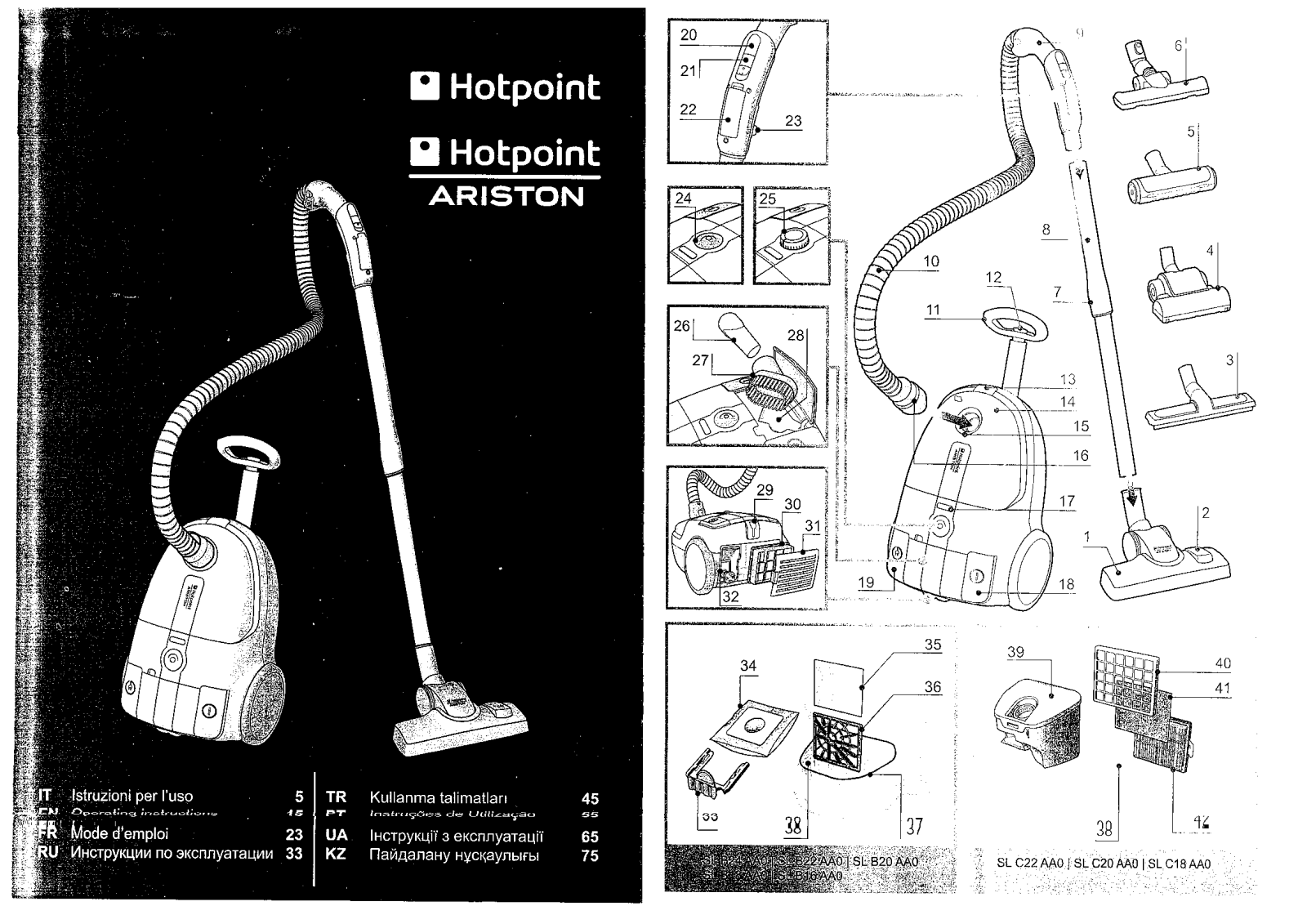 Hotpoint-ariston SL B 18 AA0 User Manual