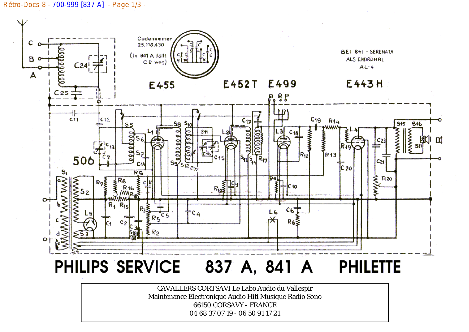Philips 837 a Datasheet - ManualMachine.com