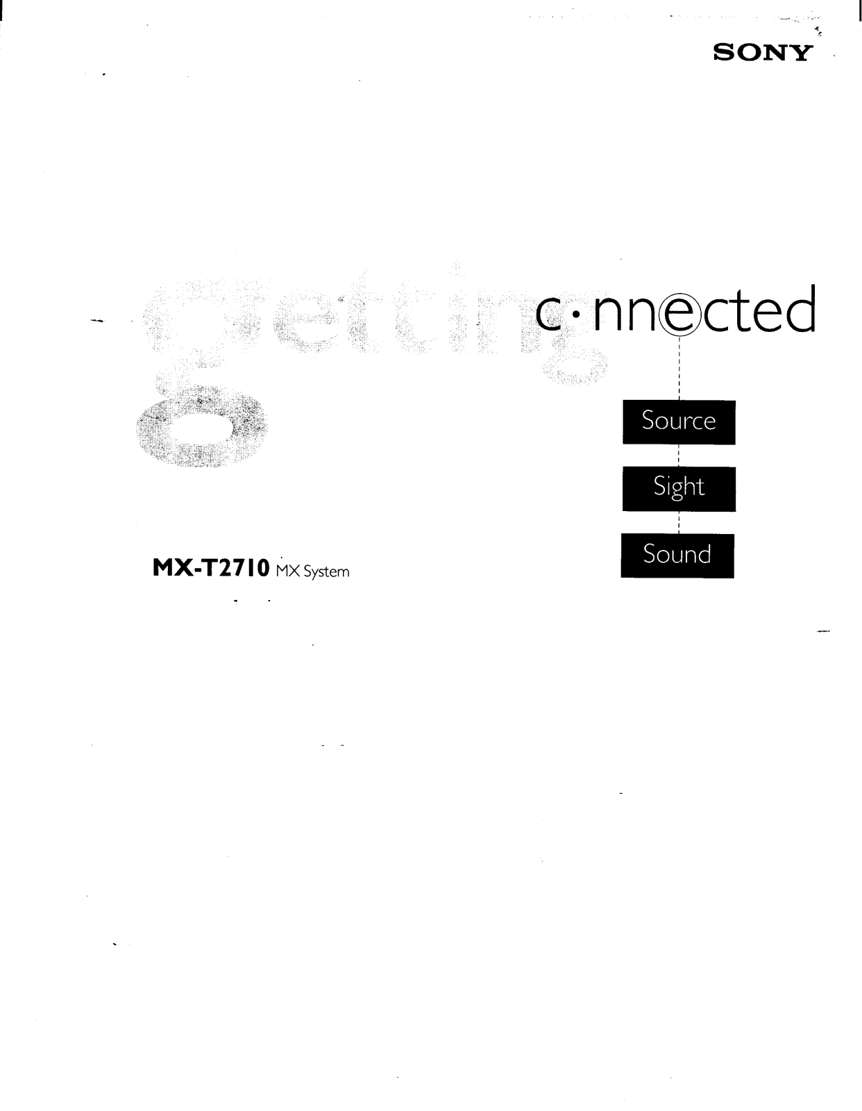 Sony MX-T2710 Operating Manual
