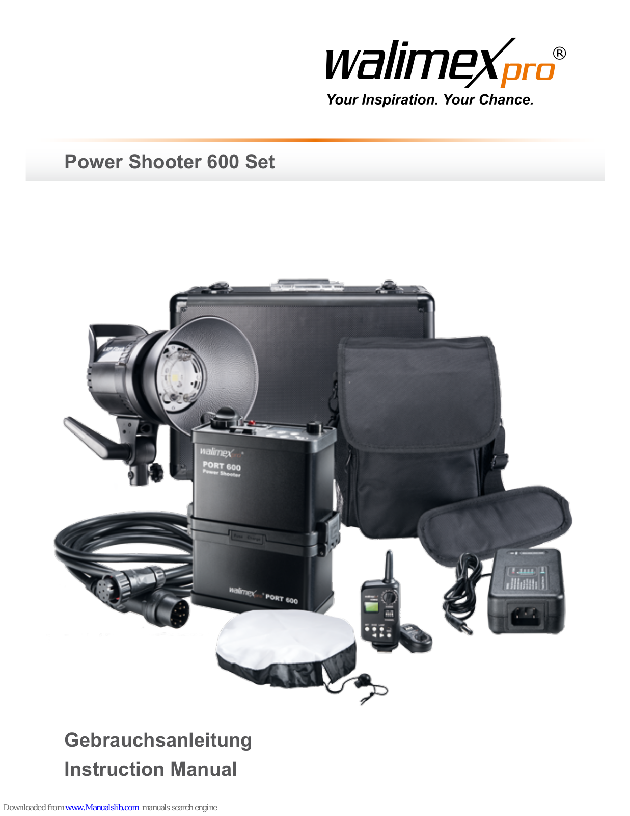 walimex power shooter 600 Instruction Manual