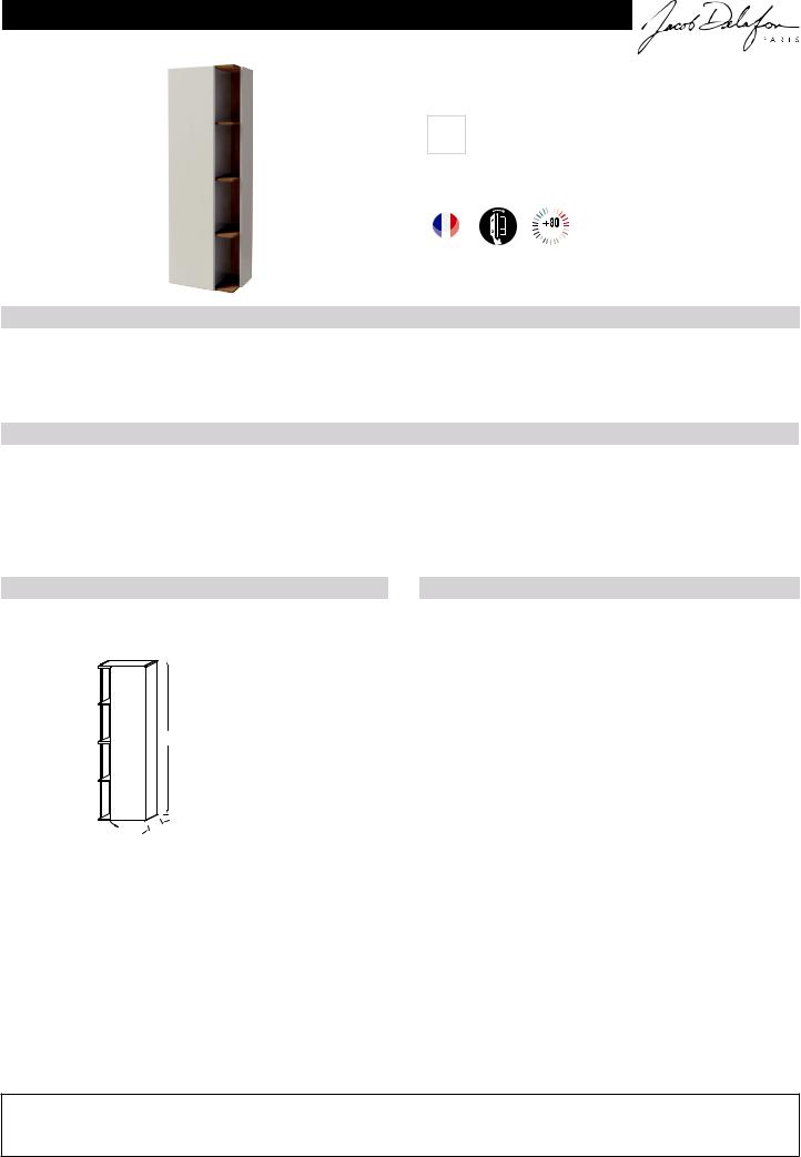 Jacob Delafon TERRACE EB1179D-G1C Datasheet