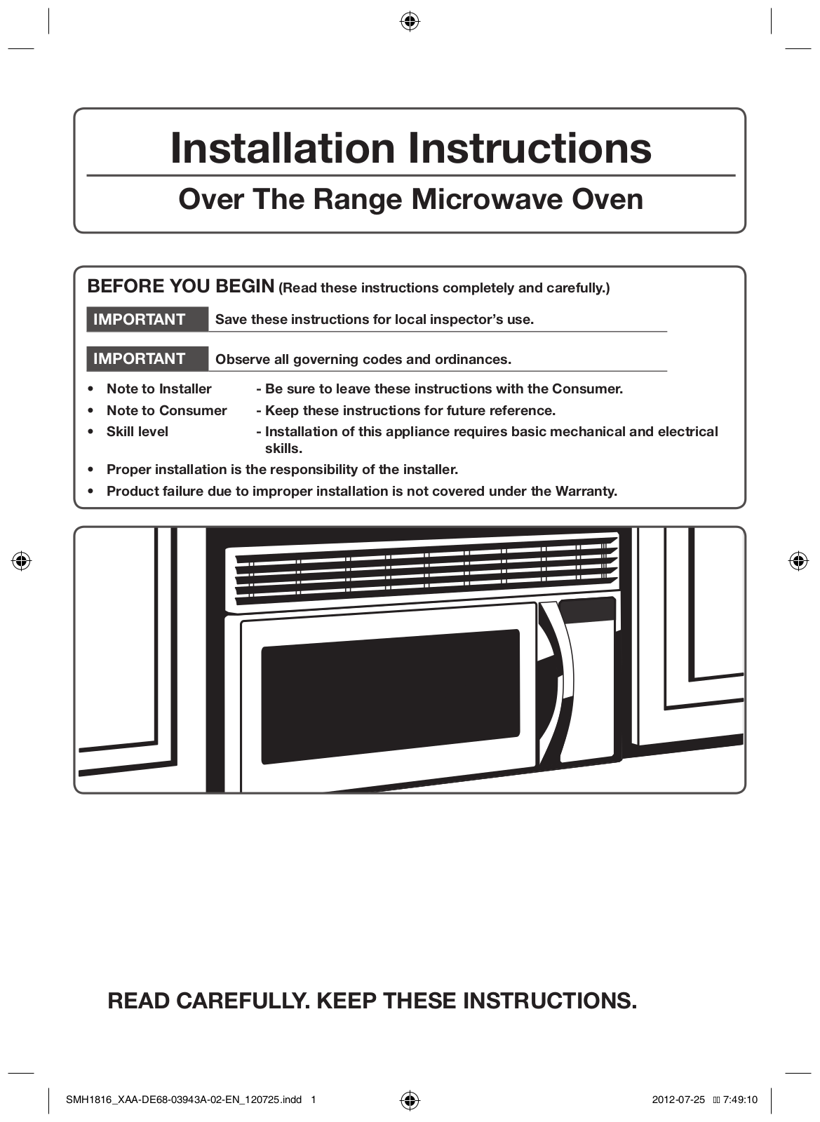 Samsung SMH1926W-XAA User Manual