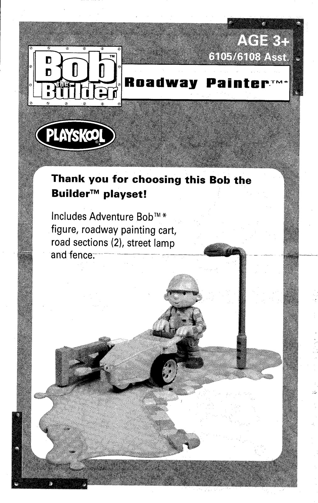 HASBRO Bob the Builder Roadway Painter User Manual