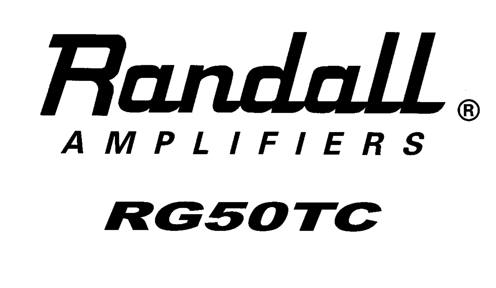 Randall RH50T Owner's Manual