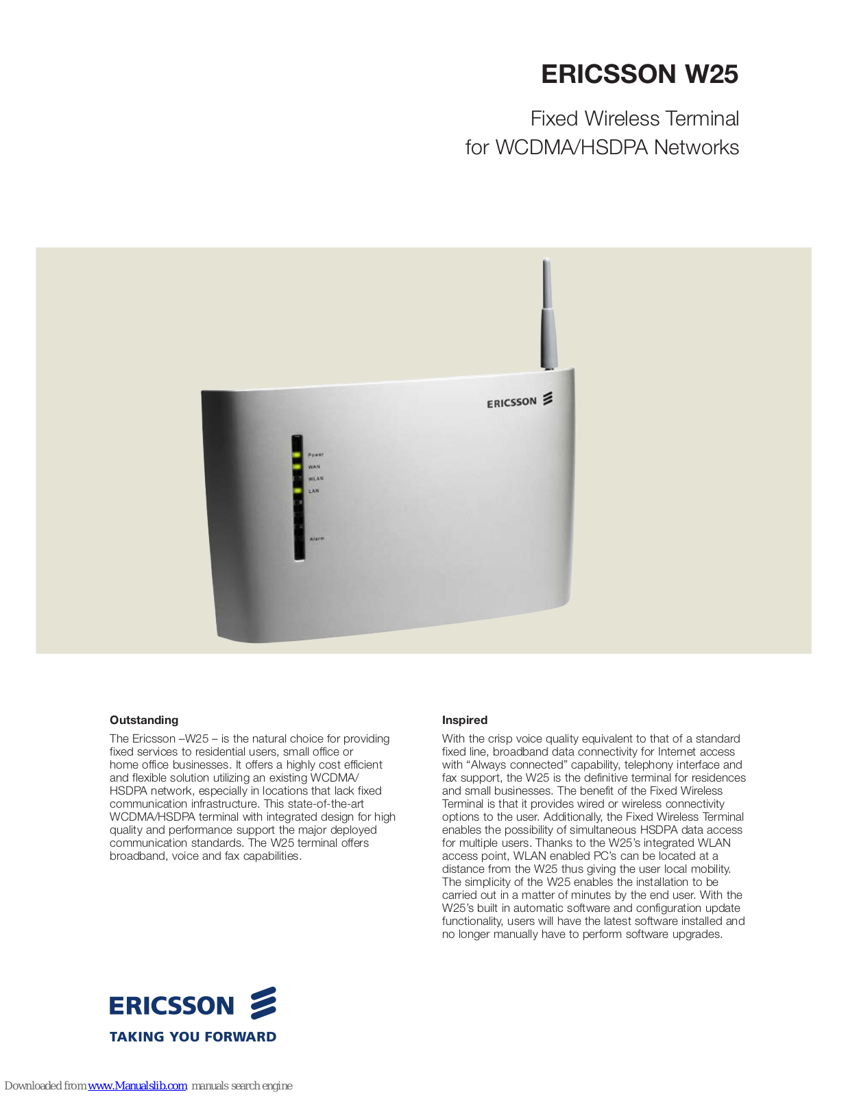 Ericsson 1621 Datasheet