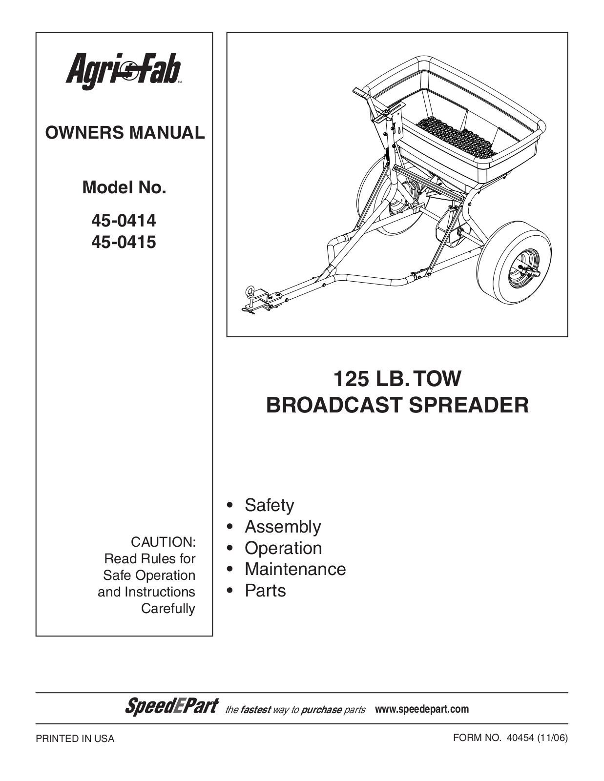 Agri-Fab 45-0415 User Manual