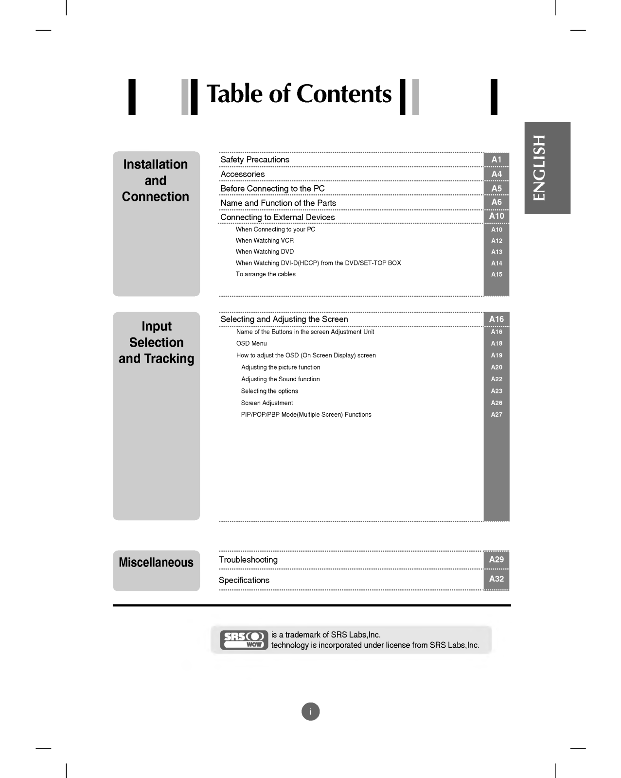 LG M1940A-RA User Manual