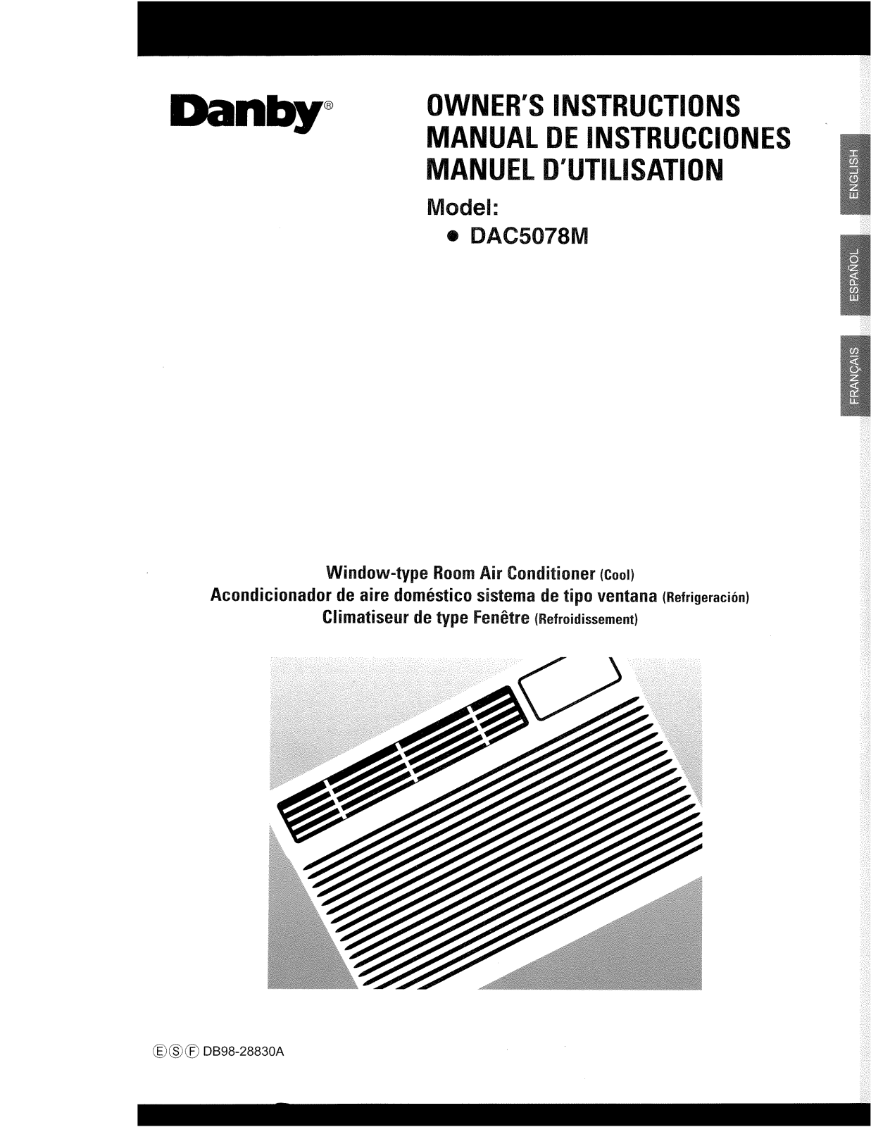 Danby DAC5078M Owner's Manual