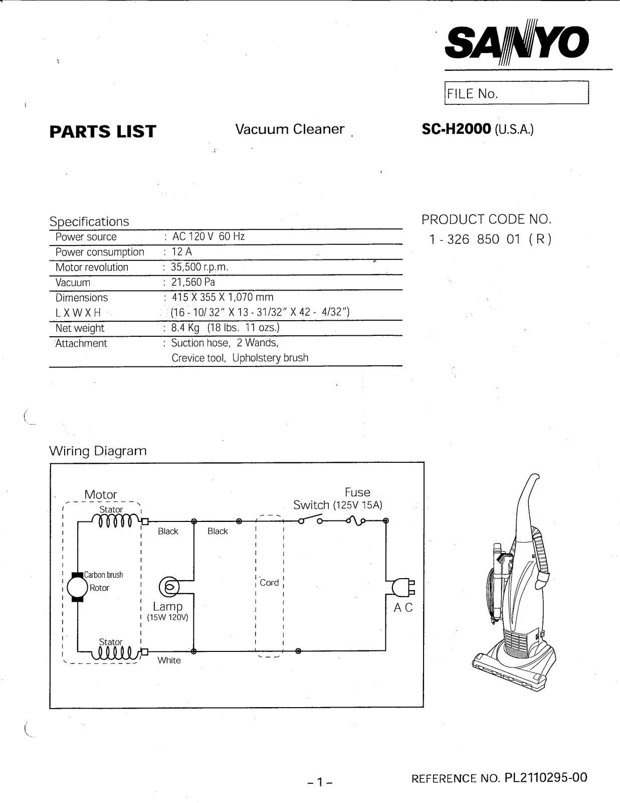 SANYO SCH2000 User Manual