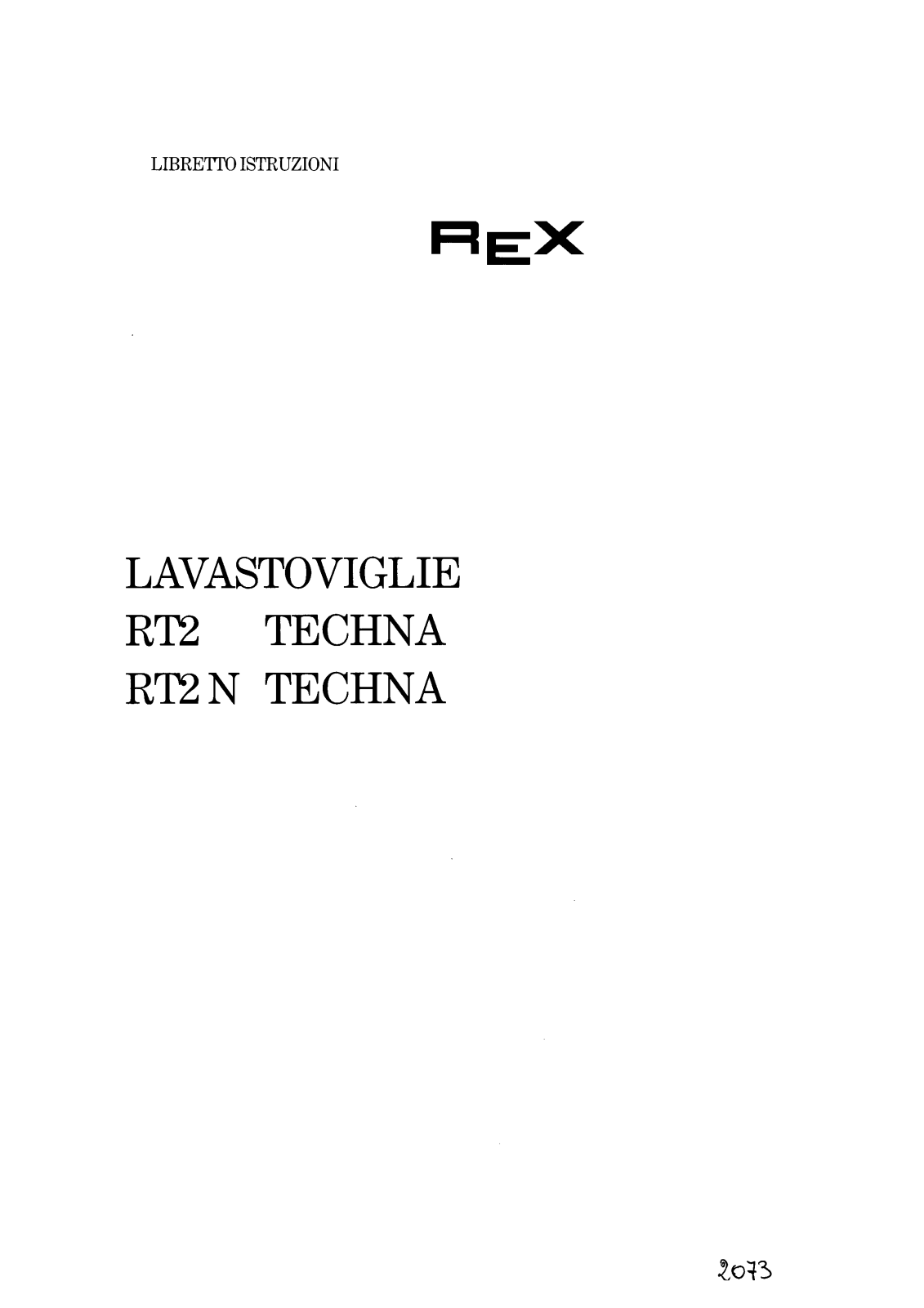 Rex RT2, RT2N User Manual