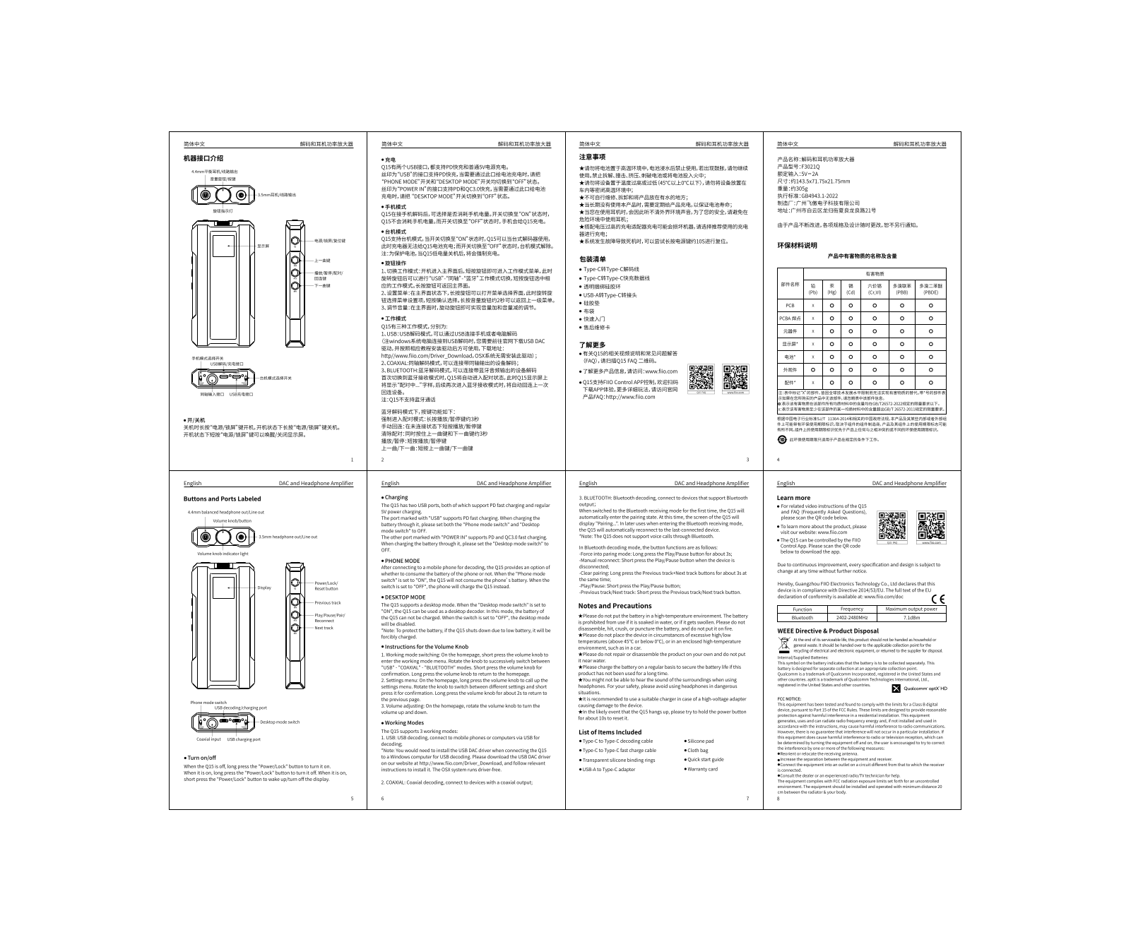 FiiO Q15 User guide - ManualMachine.com