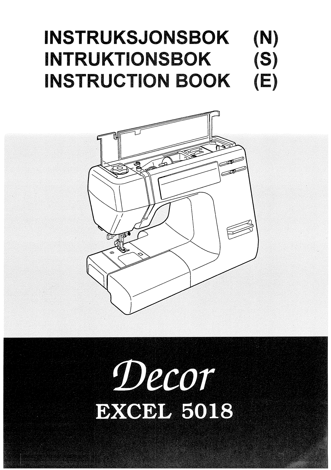 Janome 5018 Decor Excel Instruction Manual