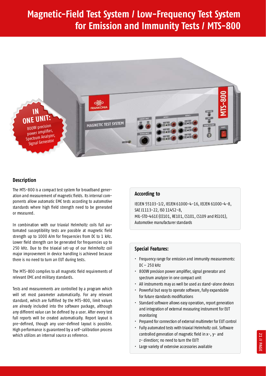 Atec MTS-800 User Manual