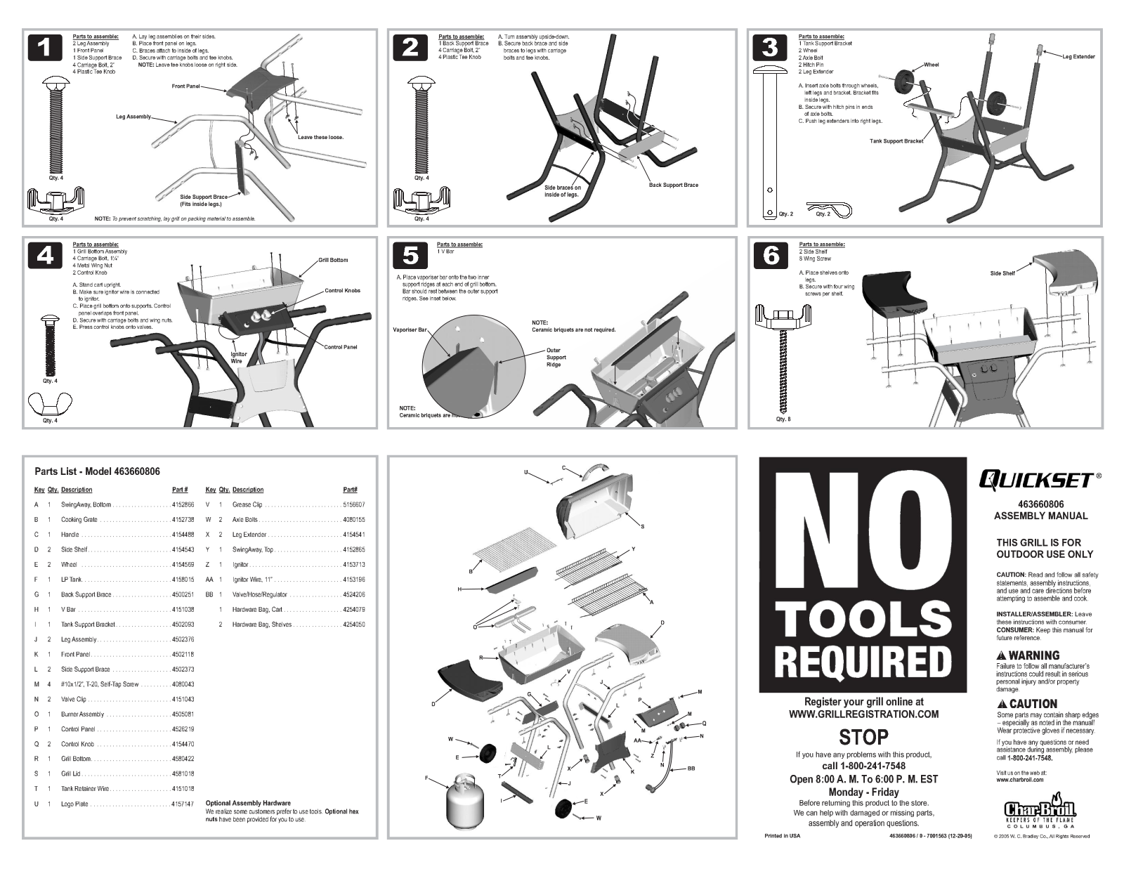 Charbroil 463660806 Owner's Manual