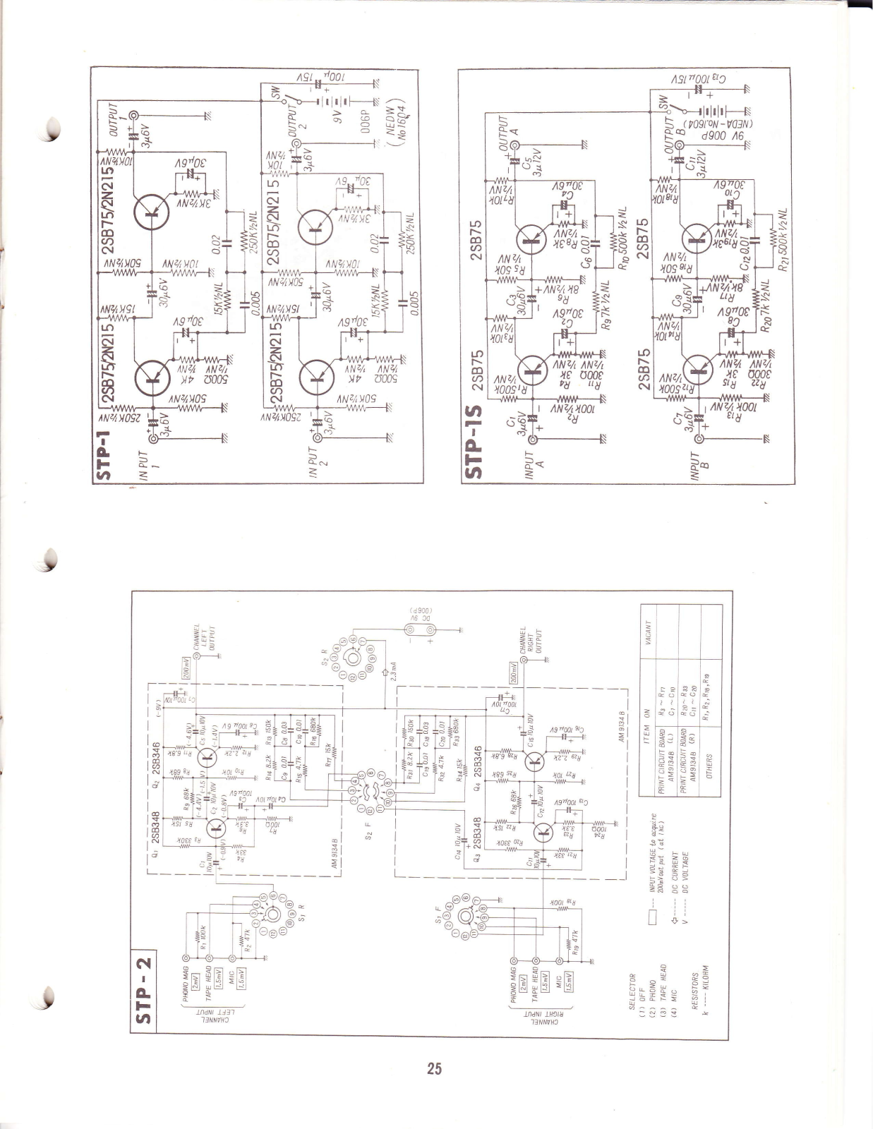 Pioneer STP-1, STP-1-S, STP-2 Schematic