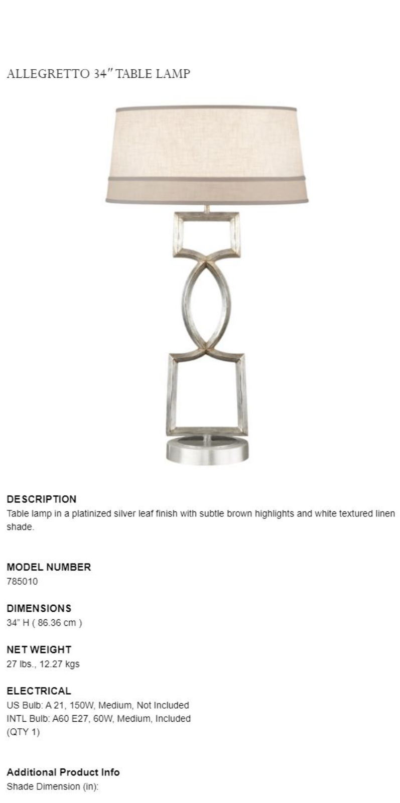 Fine Art Handcrafted Lighting XFA2321 Specifications - ManualMachine.com