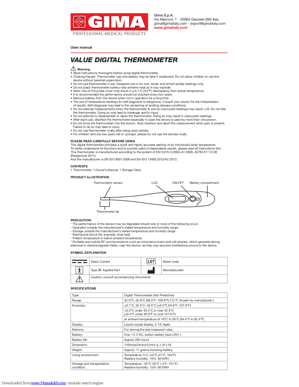 Gima 25564 User Manual - ManualMachine.com