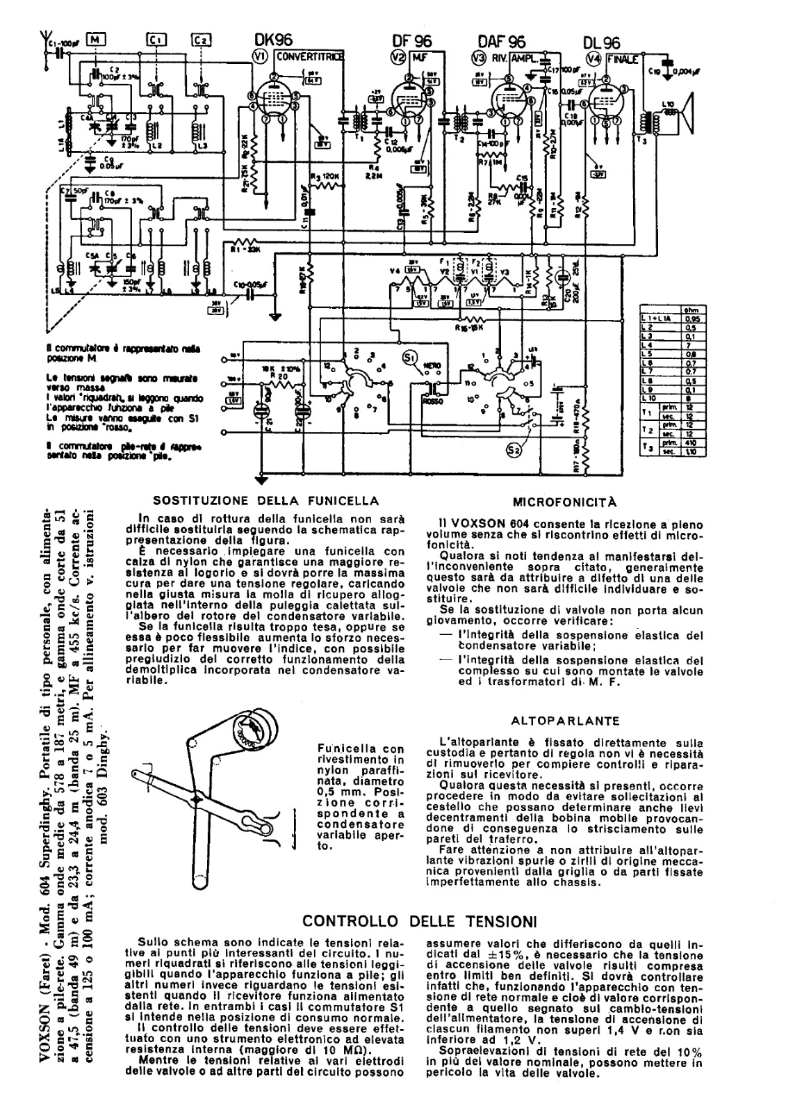 Voxson 604 schematic