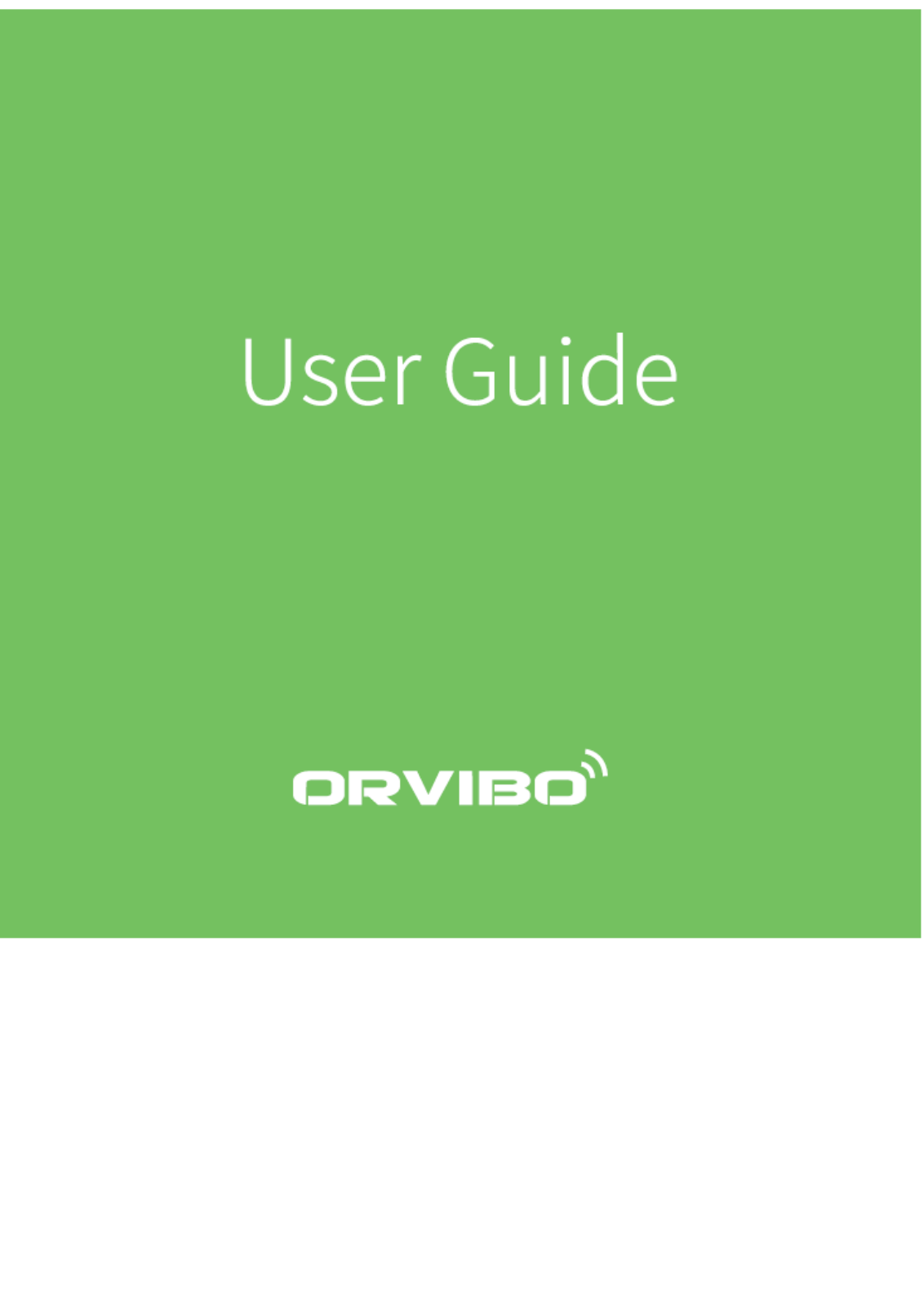 ORVIBO Electronics VS20 Users manual