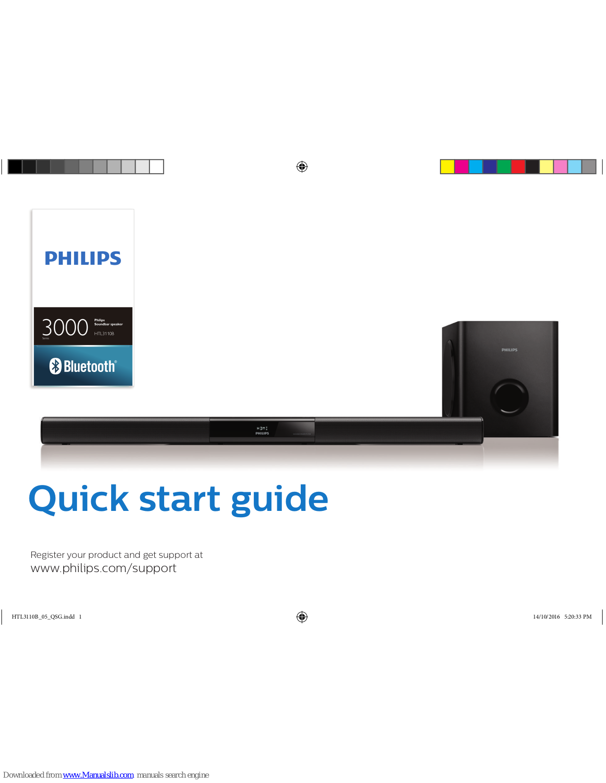 Philips htl3110 Quick Start Manual