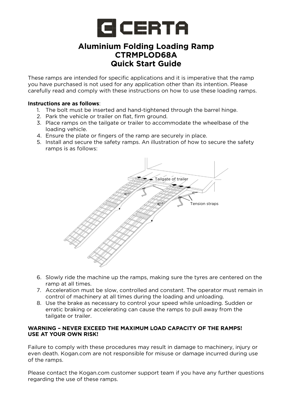Certa CTRMPLOD68A User Manual - ManualMachine.com