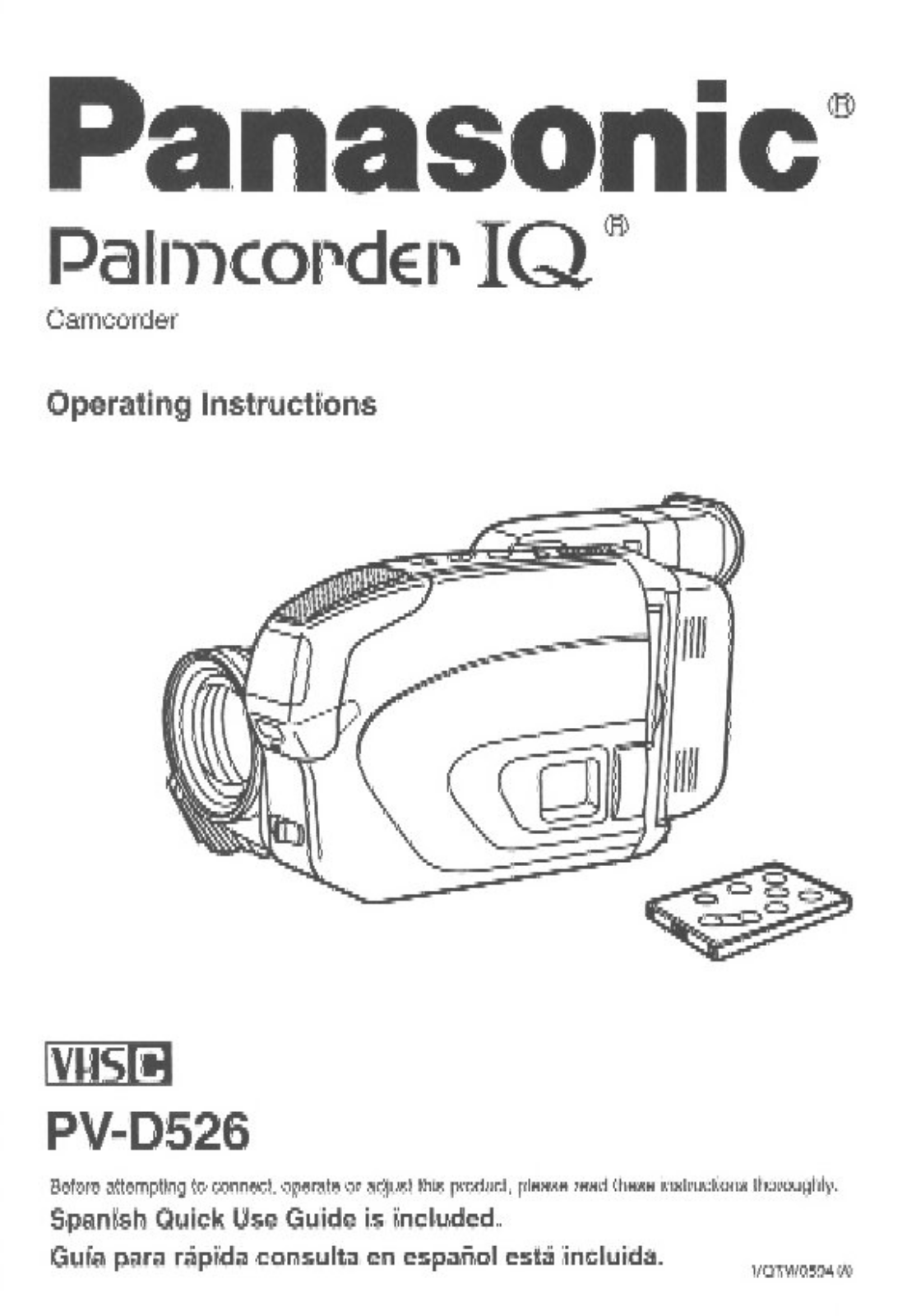 Panasonic PV-D526 User Manual