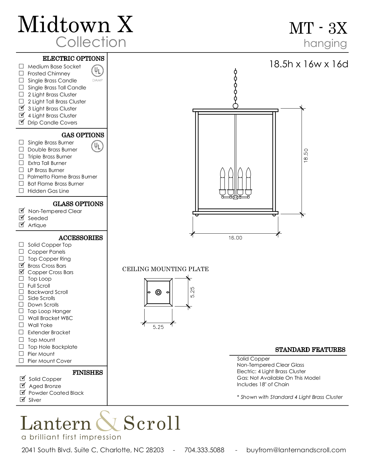 Lantern & Scroll LASC1333 Specifications - ManualMachine.com