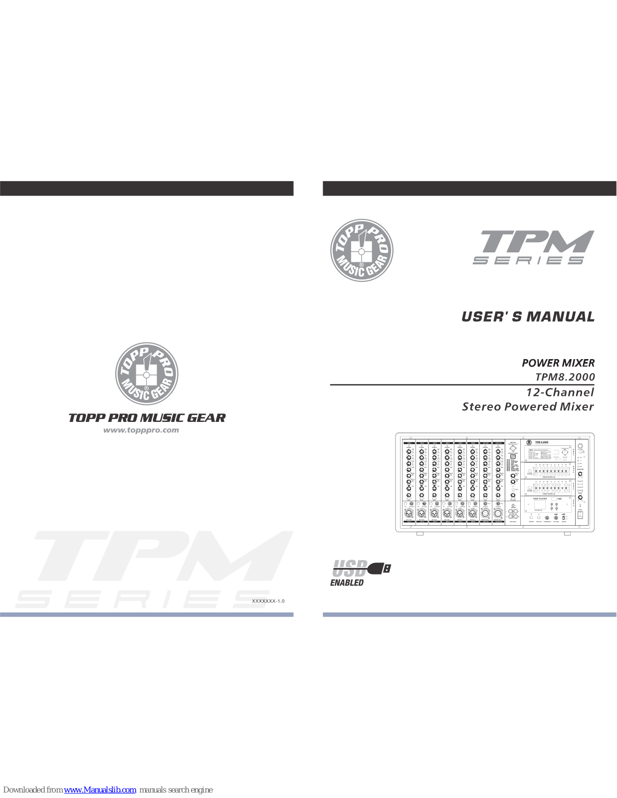 Topp Music Gear TPM8.2000 User Manual