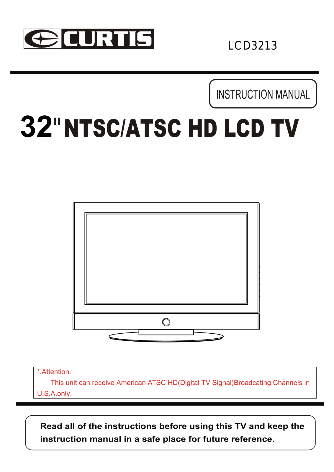 Curtis LCD3213 User Manual