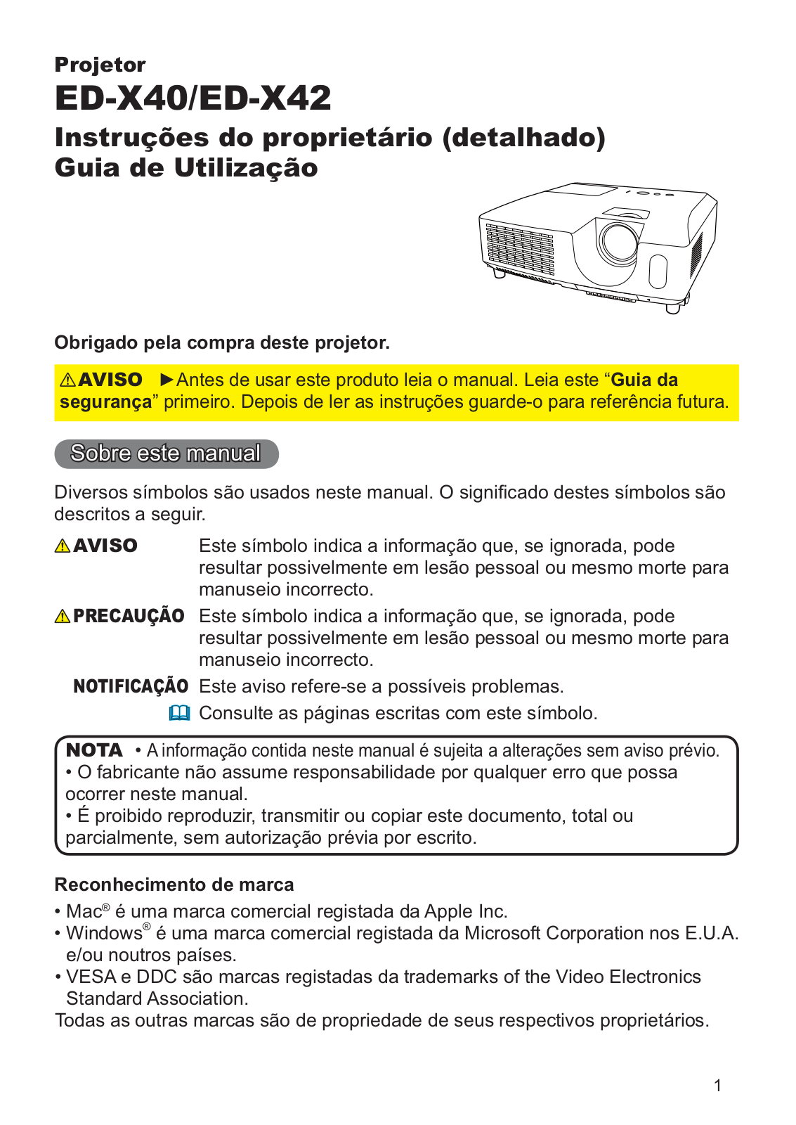 Hitachi ED-X42, ED-X40 User Manual